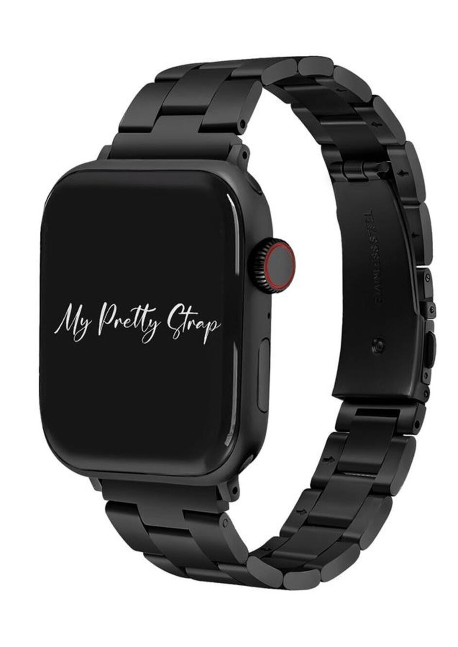 My Pretty Strap Classic Vogue Watch Band For Apple Watch Black 38-41mm Stainless